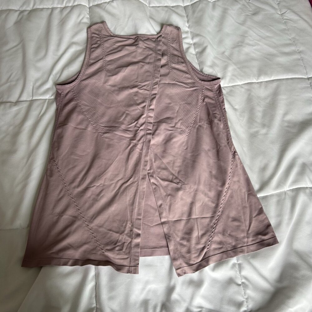 Athleta Foothill Tank Top Flora Mauve Purple Womens Medium M Yoga‎ Running - Picture 6 of 7